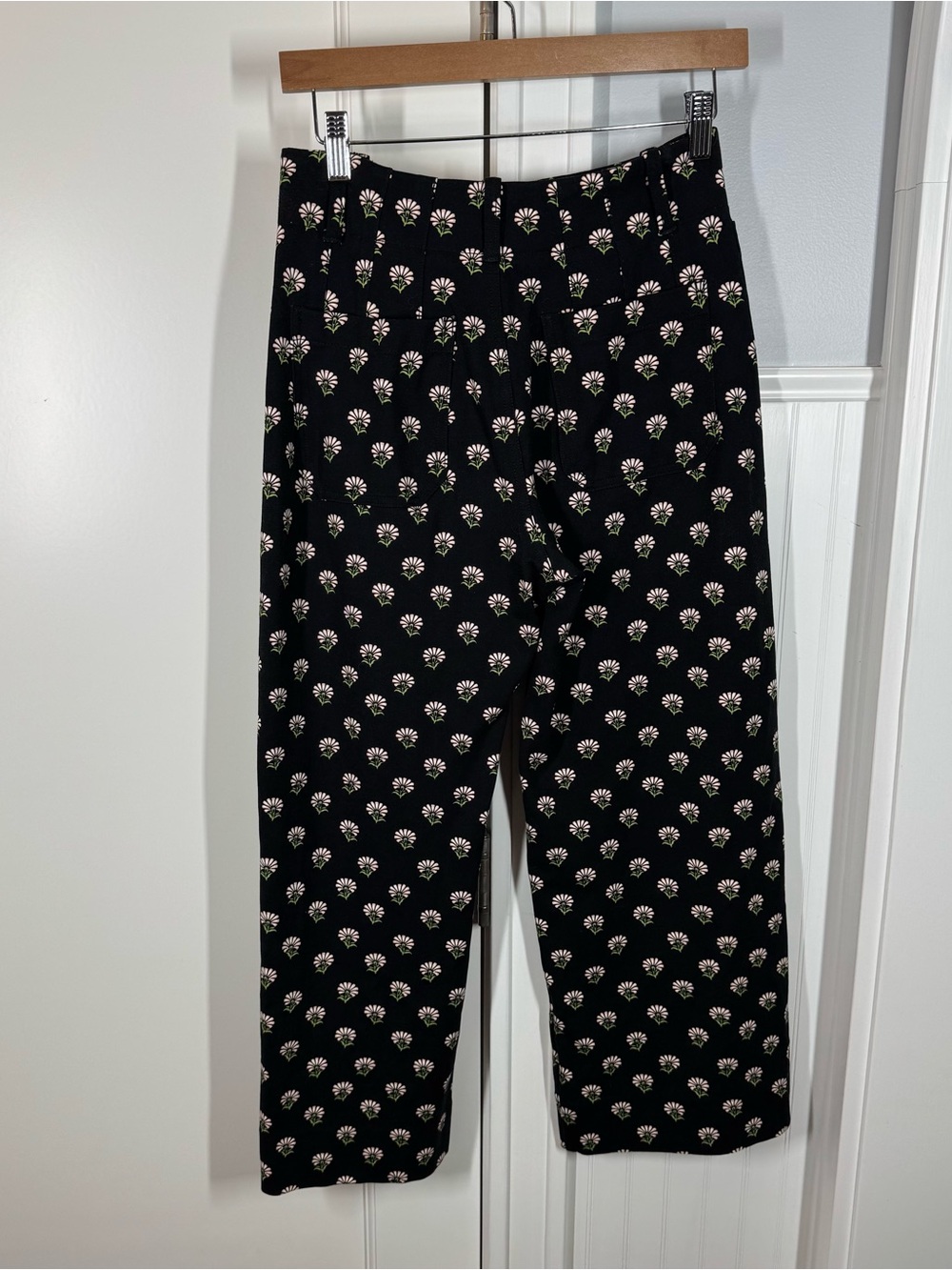Anthropologie Maeve The Colette Cropped Wide-Leg Trousers Ponte Edition neutral - Picture 6 of 7